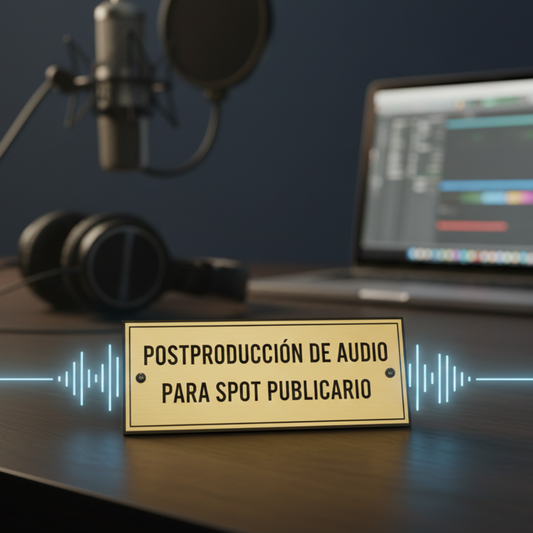 Postproducción de audio para spot publicitario