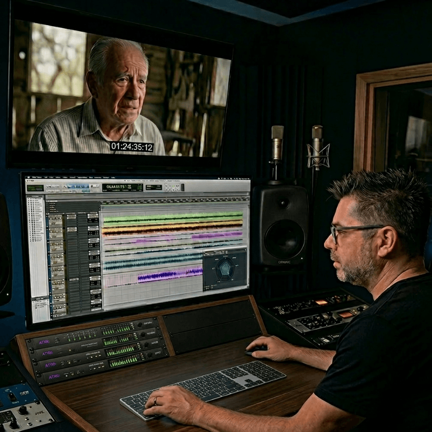Postproduccion de audio para documental