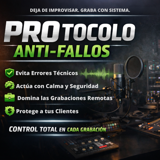 Protocolo Anti-Fallos – Grabación Remota Profesional